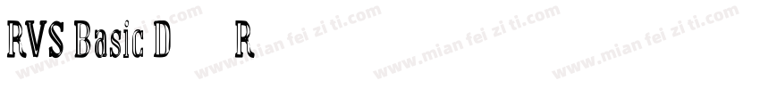 RVS Basic Demo Regu字体转换